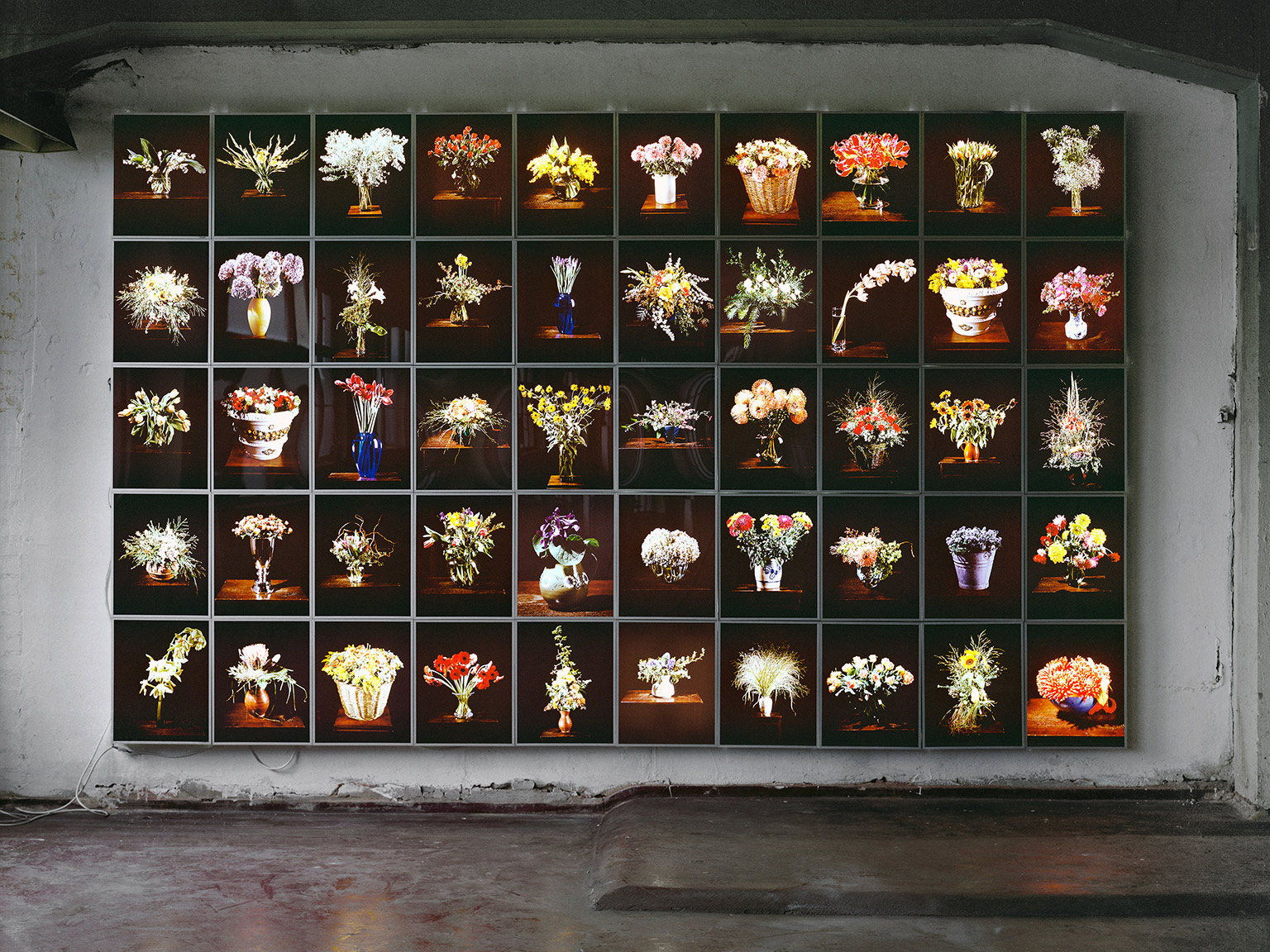 Installation Blumensträuße